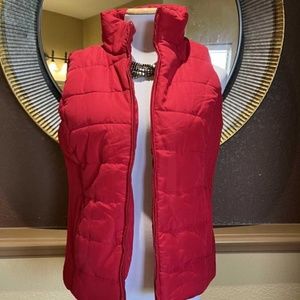 NEW NWT Ny & Co Red Puffer Style Vest